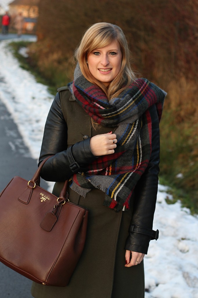 5 Winteroutfit Mantel Prada Tasche Mode