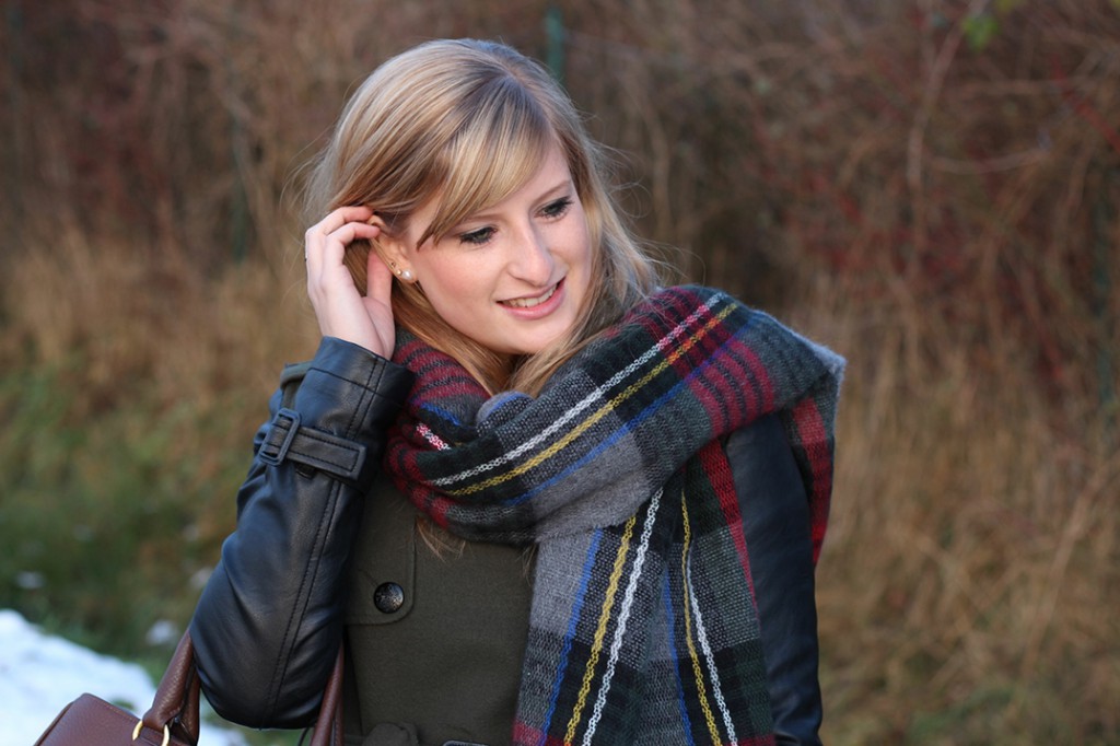 6 Karrierter Schal Fashion Blog Brini
