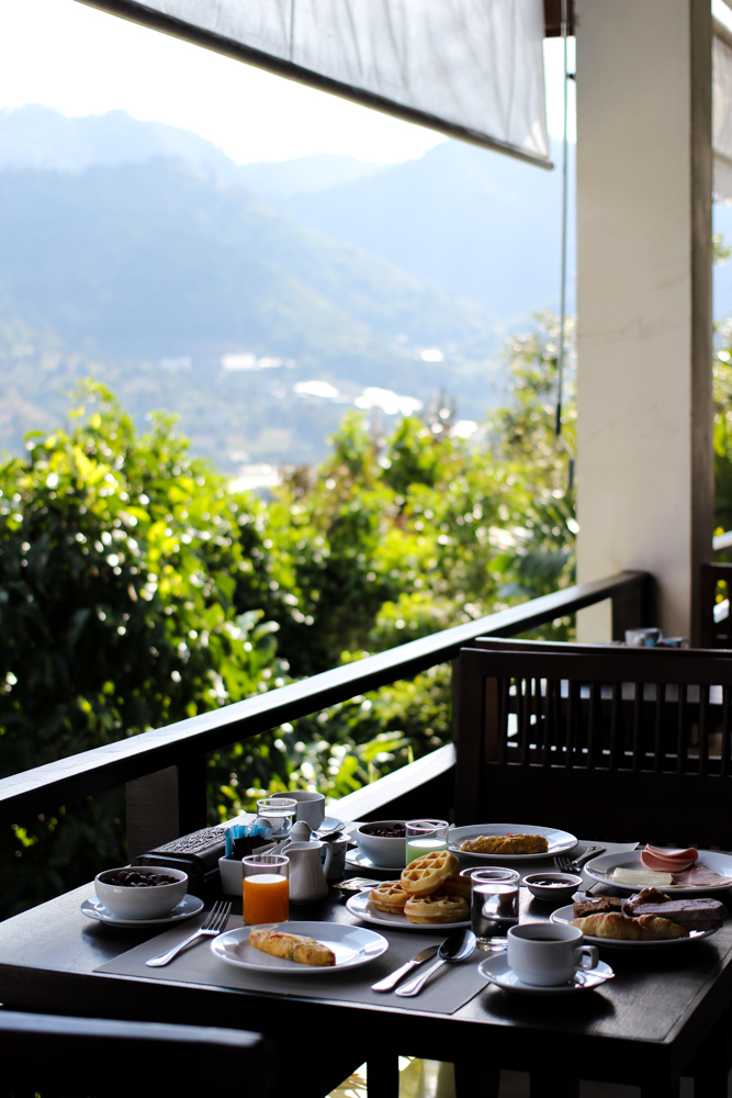 Panviman Spa Resort Luxus Hotel Chiang Mai Thailand Reiseblog Frühstück Ausblick