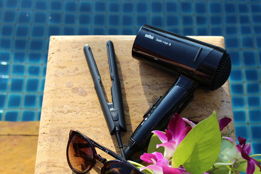 Braun Style&Go Collection Mini-Haarglätter kleiner Haartrockner Reisegröße Reisegepäck Styling Tipp Urlaub 1