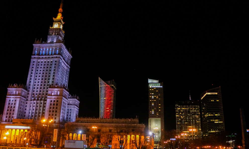 Top 10 Tipps für Warschau Insider Tips Warschau Polen Sehenswürdigkeiten Skyline Nacht Kulturpalast