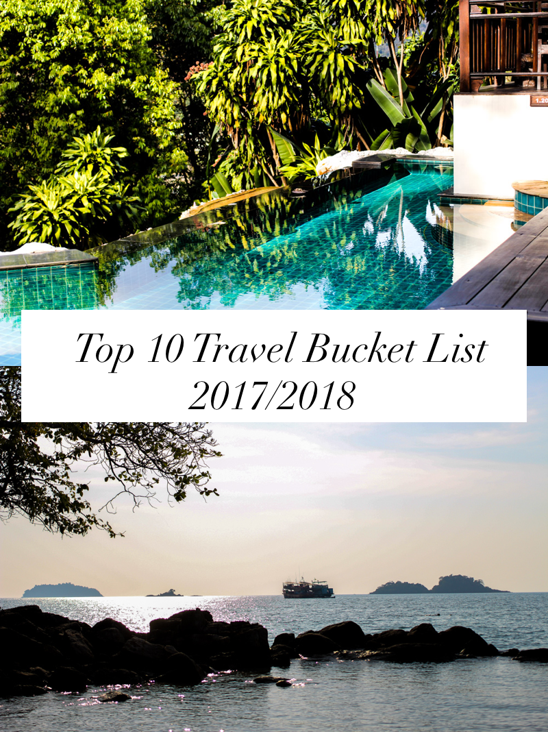 Meine Top 10 Travel Bucket List für 2017:2018
