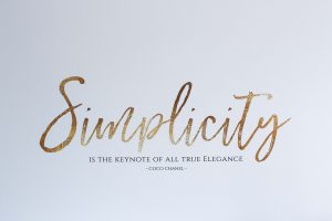 Interior Tipp Wohnung Poster Leinwand Simplicity is the keynote of all true elegance Coco Chanel Posterlounge 3