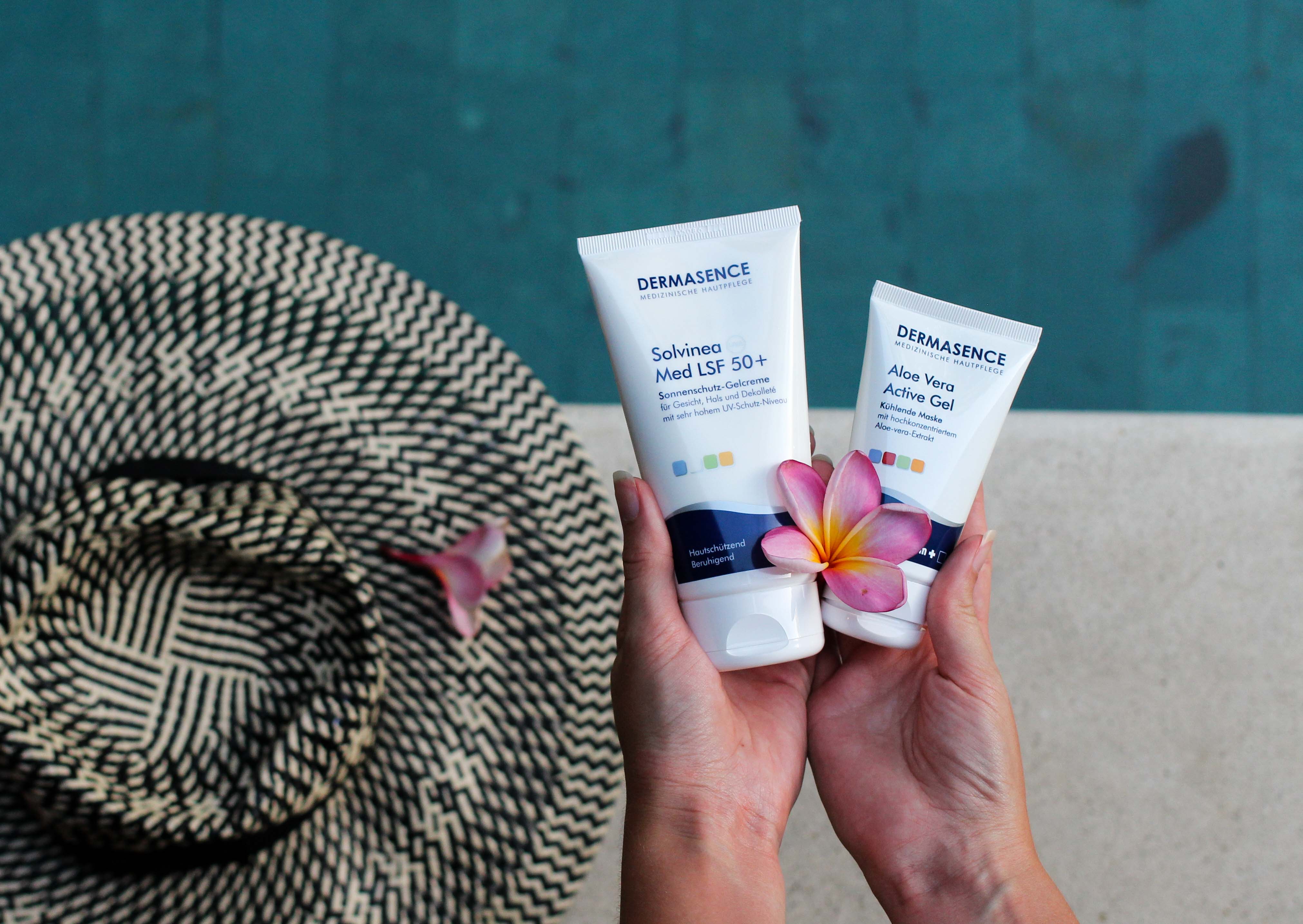 Urlaubs-Hautpflege Sommerurlaub trockene empfindliche Haut Dermasence Sonnenschutz Cream Soft LSF 30 Sonnencreme LSF 50+ Beauty Blog Bali 2