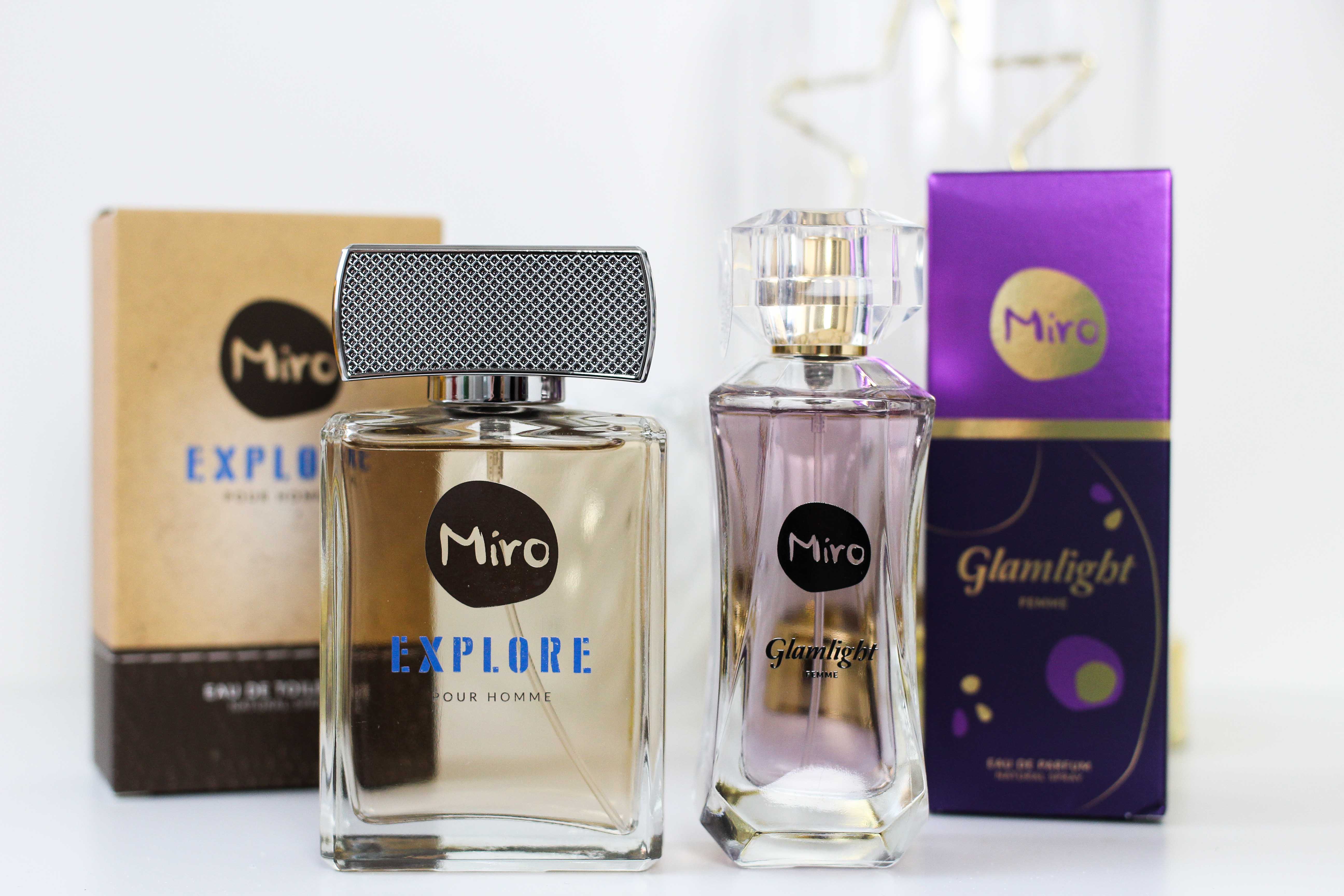 Blogger Adventskalender MIRO Parfüm Set sie ihn gewinnen Gewinnspiel Miro Damenduft Glamlight Miro Herrenduft Explore 4