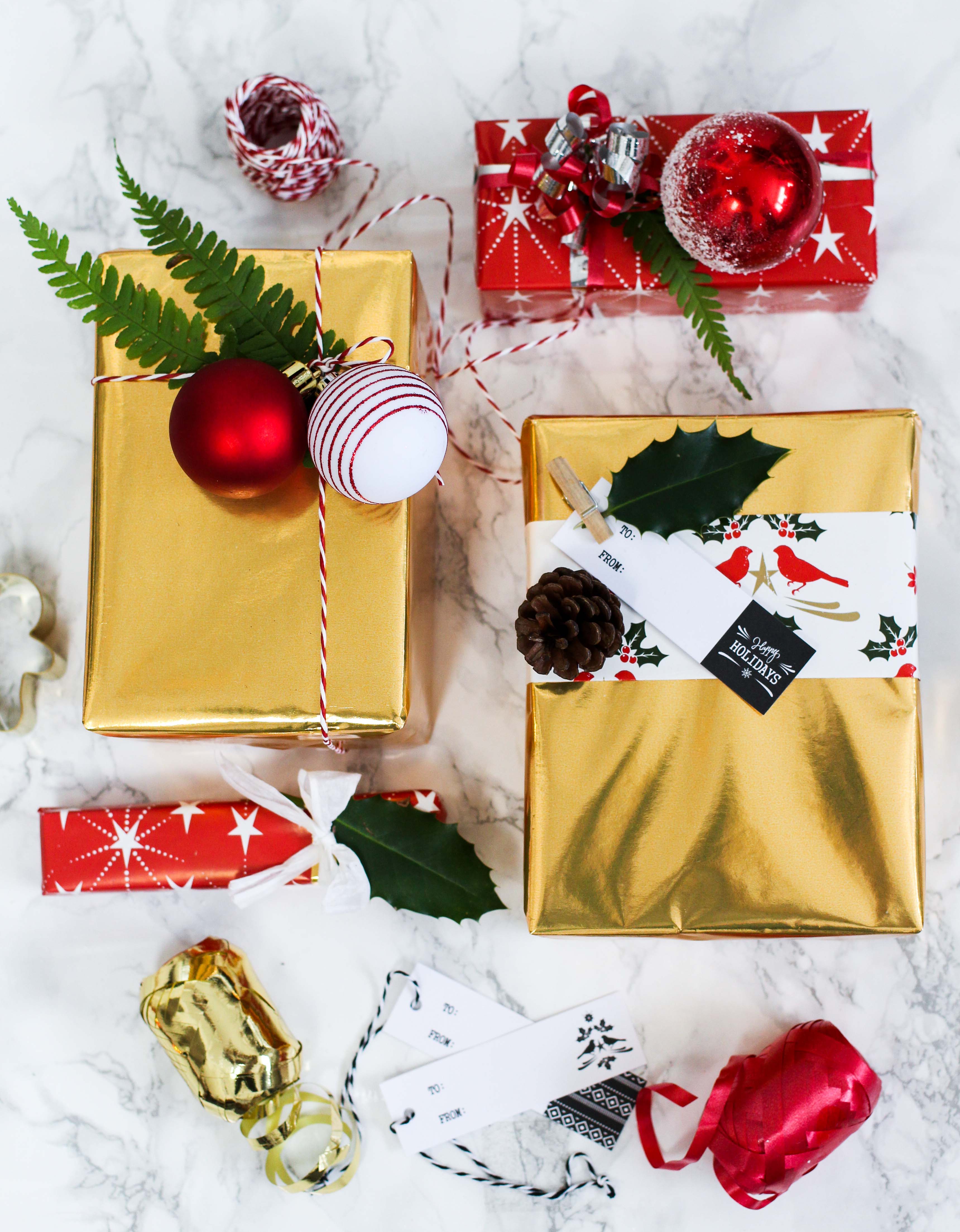 Geschenke kreativ einpacken Weihnachten Kreativer Christmas Gift Wrapping Guide Clas Ohlson Geschenkpapier Geschenk Ideen Dekoration