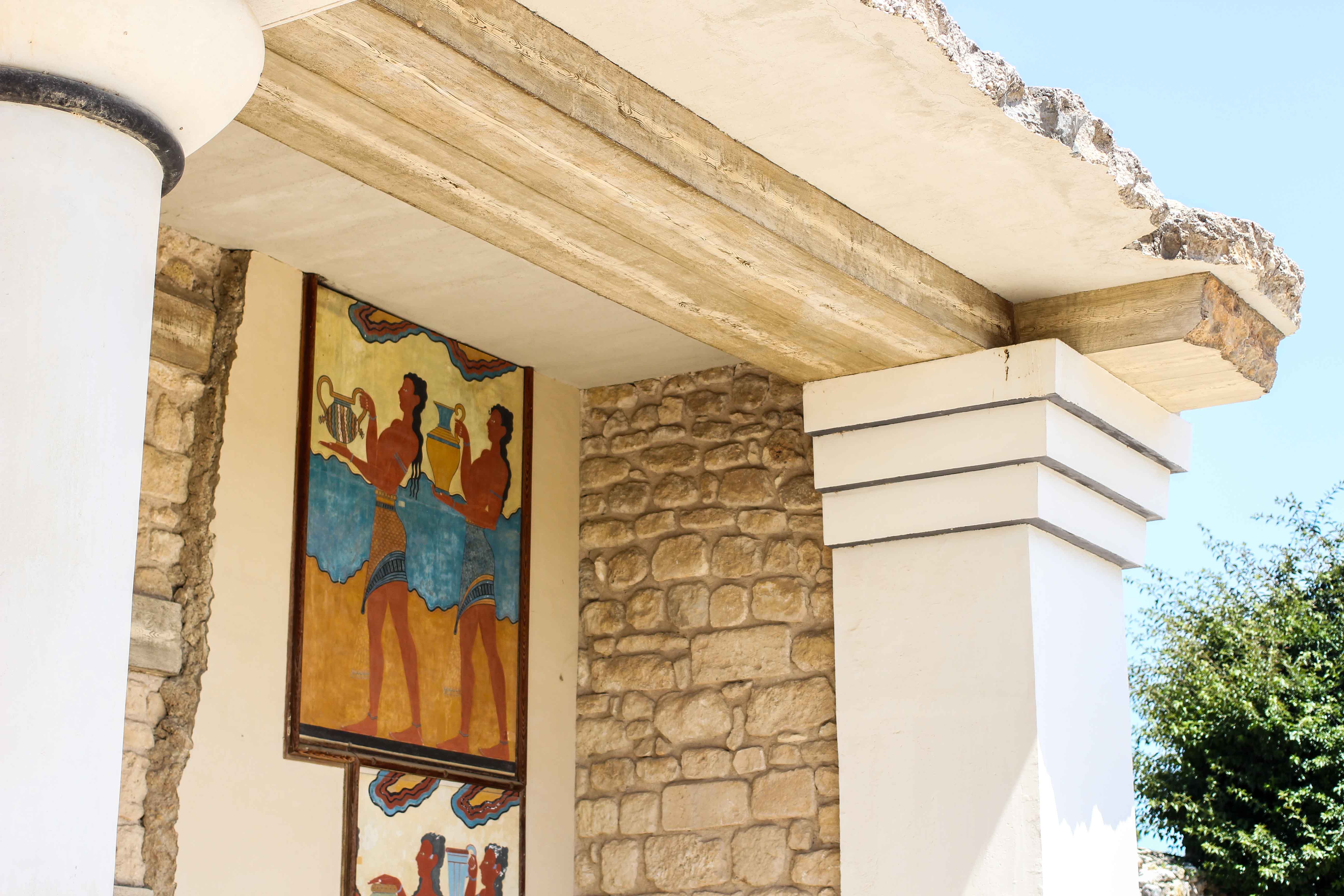 Top Kreta Sightseeing Kreta Sehenswürdigkeiten für einen Tagesausflug Knossos Ruinen Haus Malereien