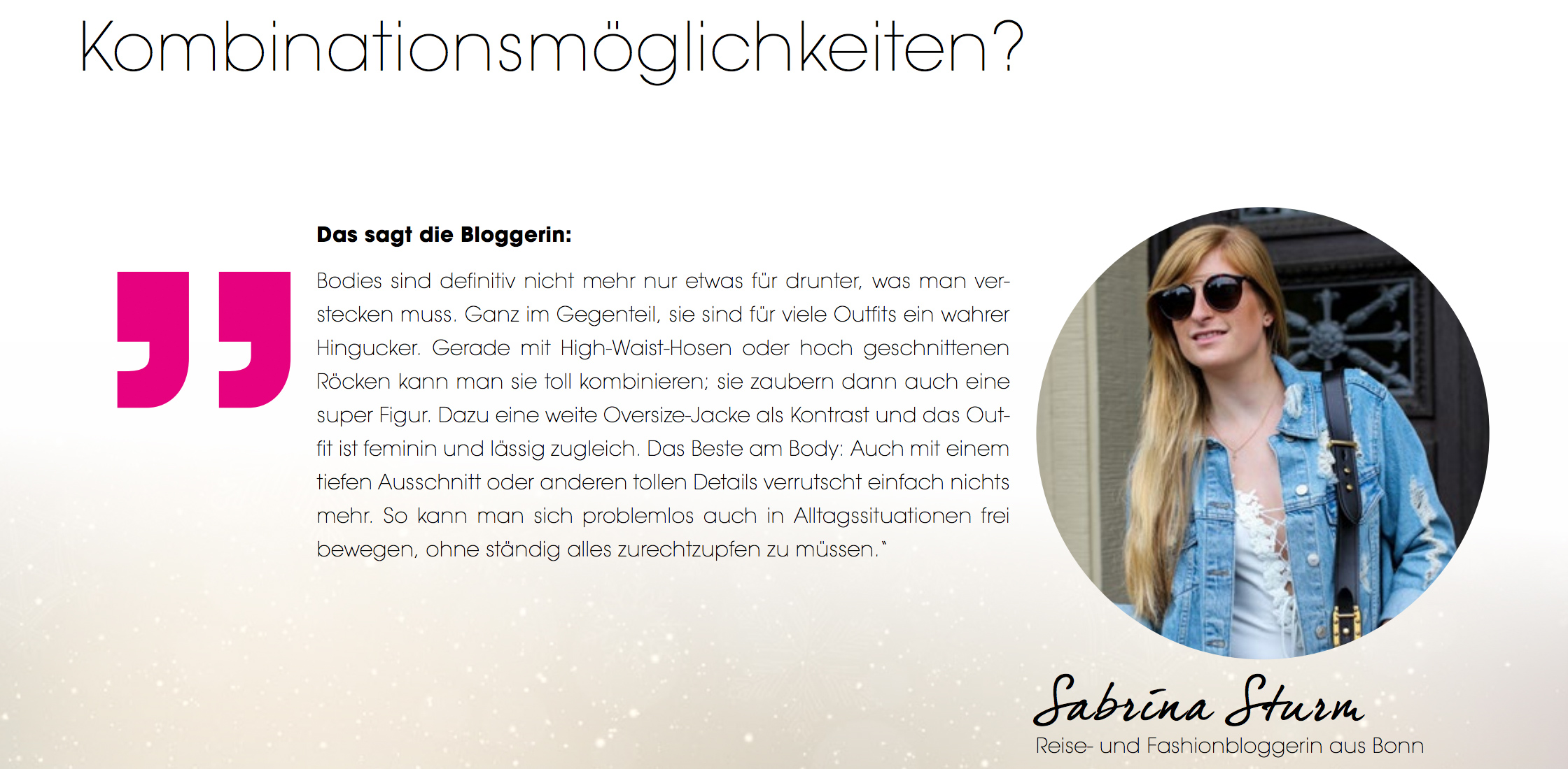 Modeblog Deutschland Fashion Blog Köln Brinisfashionbook Interview Experteninterview Lascana Body kombinieren