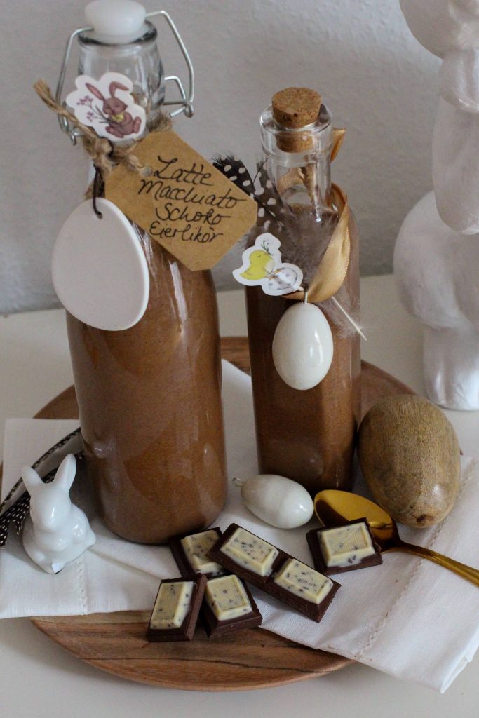 Latte Macchiato Schoko-Eierlikör Rezept einfach selber machen Ostern Vivani Ostergeschenk