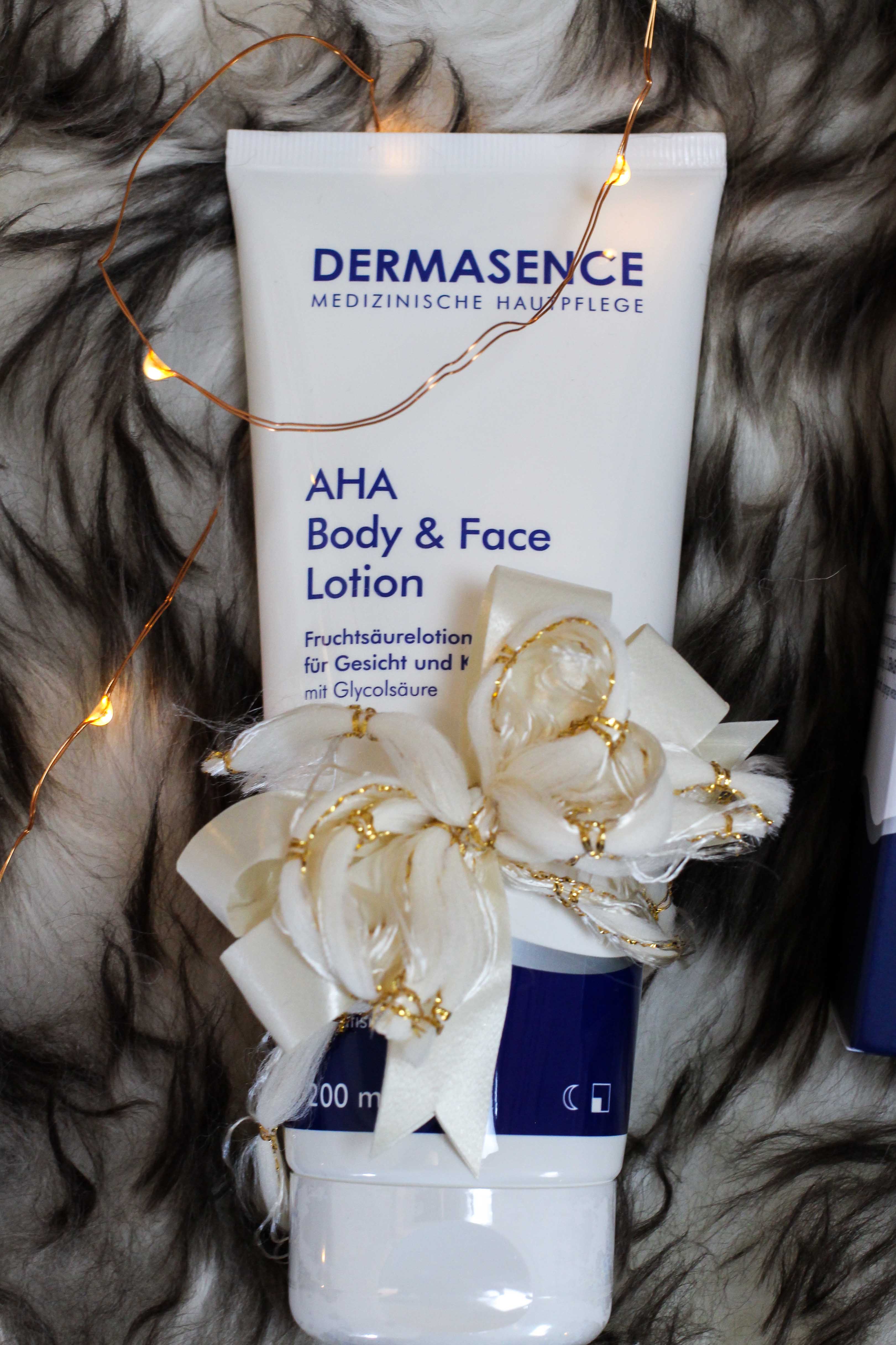Blogger Adventskalender Gewinnspiel Dermasence Hautpflege Winter AHA Body Face Lotion Beauty Blogger Tipps 2