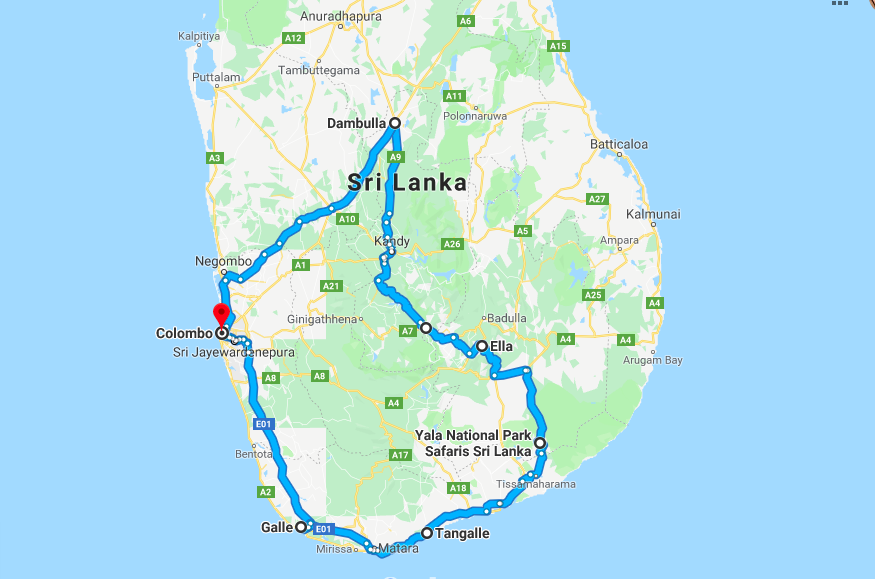 Sri Lanka Rundreise 3 Wochen Sri Lanka Reiseroute Colombo Galle Tangalle Yala National Park Ella Nuwara Eliya Reiseblog 3