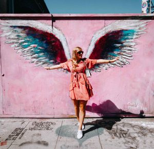 Top Insider Tipps Los Angeles Melrose Avenue Graffiti Wand Flügel Engel Reiseblog