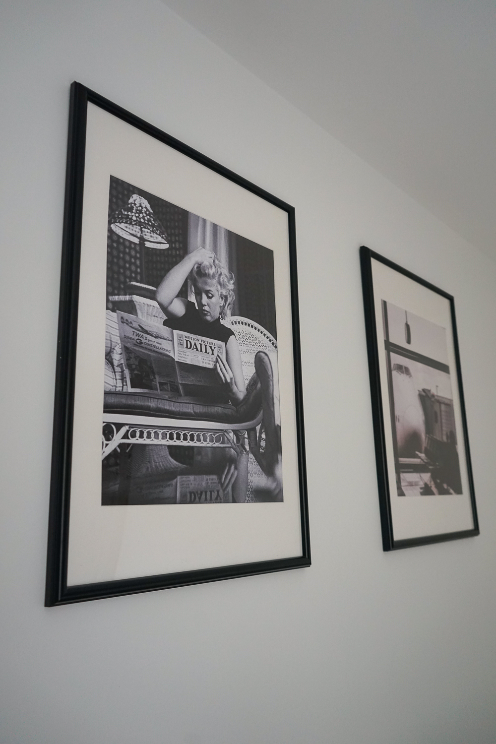 Schlafzimmer Ideen Inspiration Schlafzimmer gestalten skandinavisch Schwarz Weiß Bilder Posterlounge Marylin Monroe 2