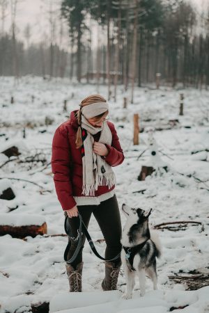 Winterwanderung Siebengebirge Winterlook Wanderlook Schnee Pomsky Fashion Blog Deutschland 1