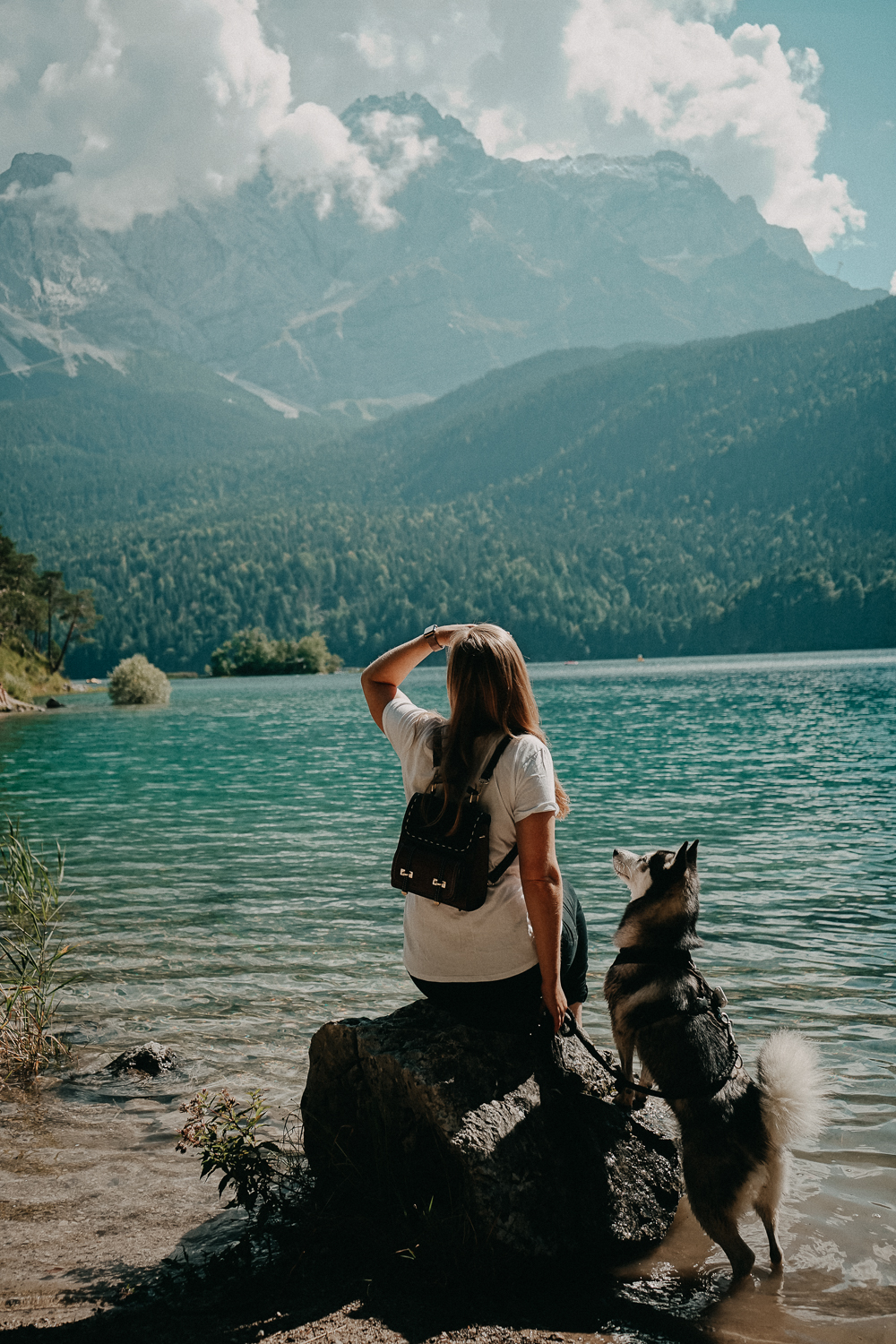 Eibsee Reisetipps Reiseblog Reisen mit Hund Pomsky Hundeurlaub Wanderurlaub