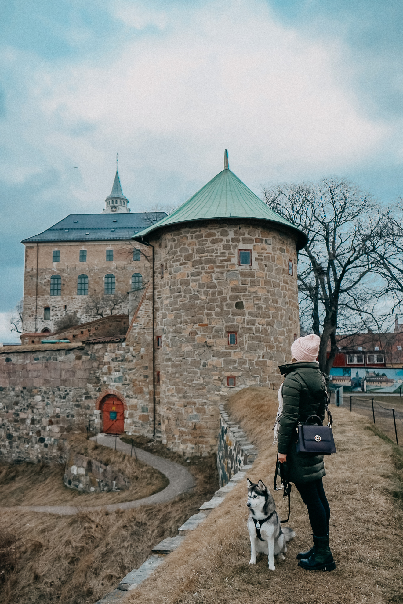 Norwegen Winterurlaub Winterroute Oslo Akershus Festung Sightseeing mit Hund Reisen mit Hund Tipps 2