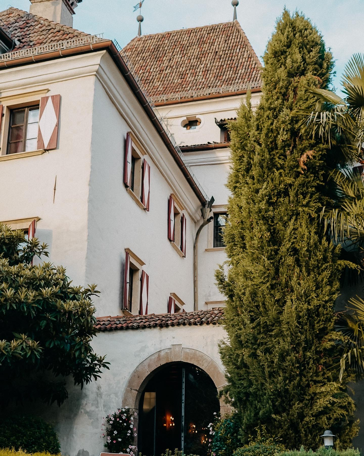 Flitterwochen Ziel Südtirol Meran Castel Rundegg Schloss übernachten besondere Unterkunft Reiseblog Hochzeitsreise 1