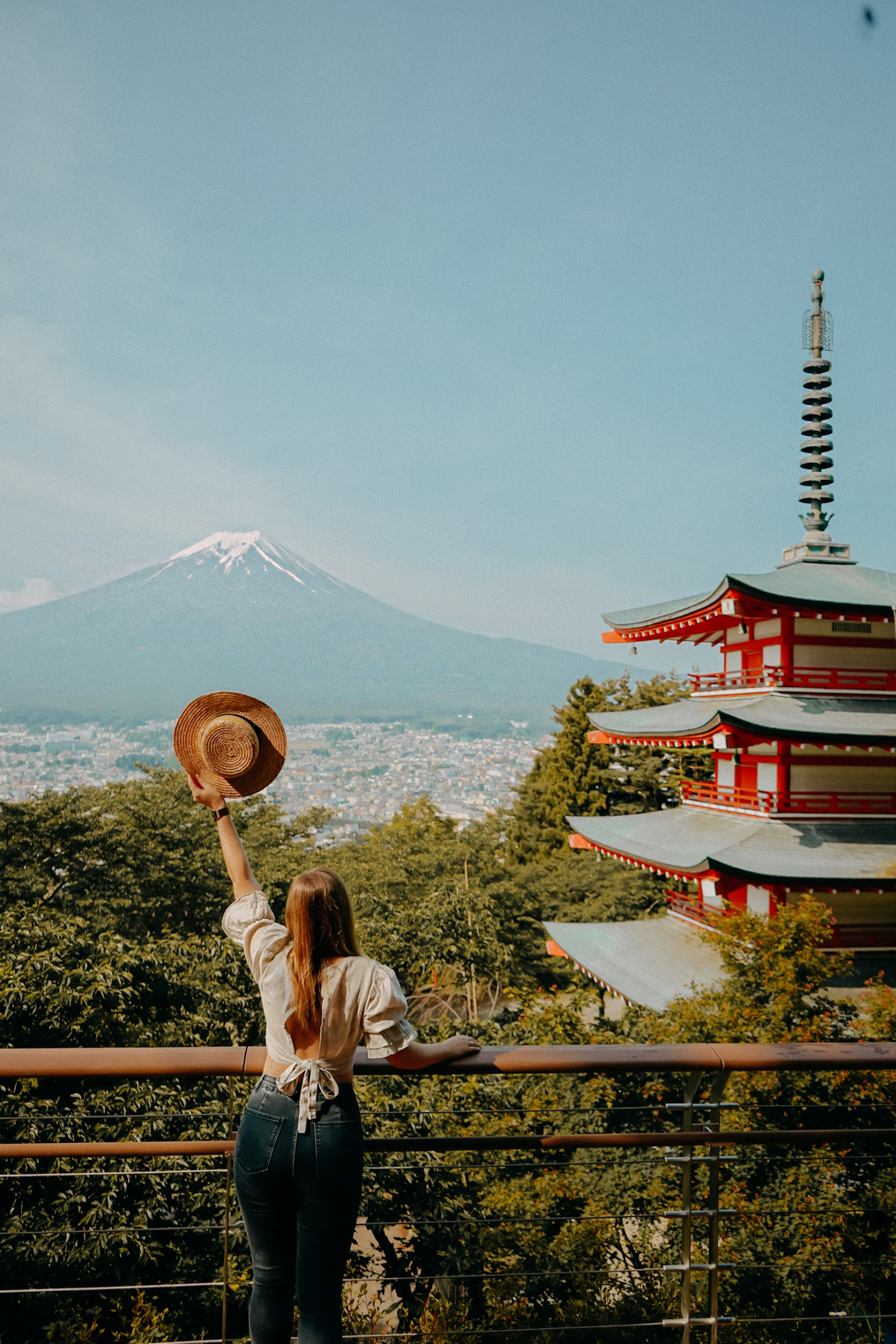3 Wochen Rundreise Japan Route Mount Fuji Tipps Reiseblog Chureito Pagoda
